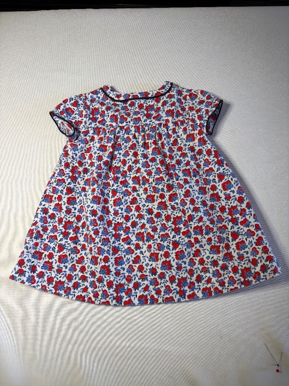 Petite Bateau Berry Dress, 12 month